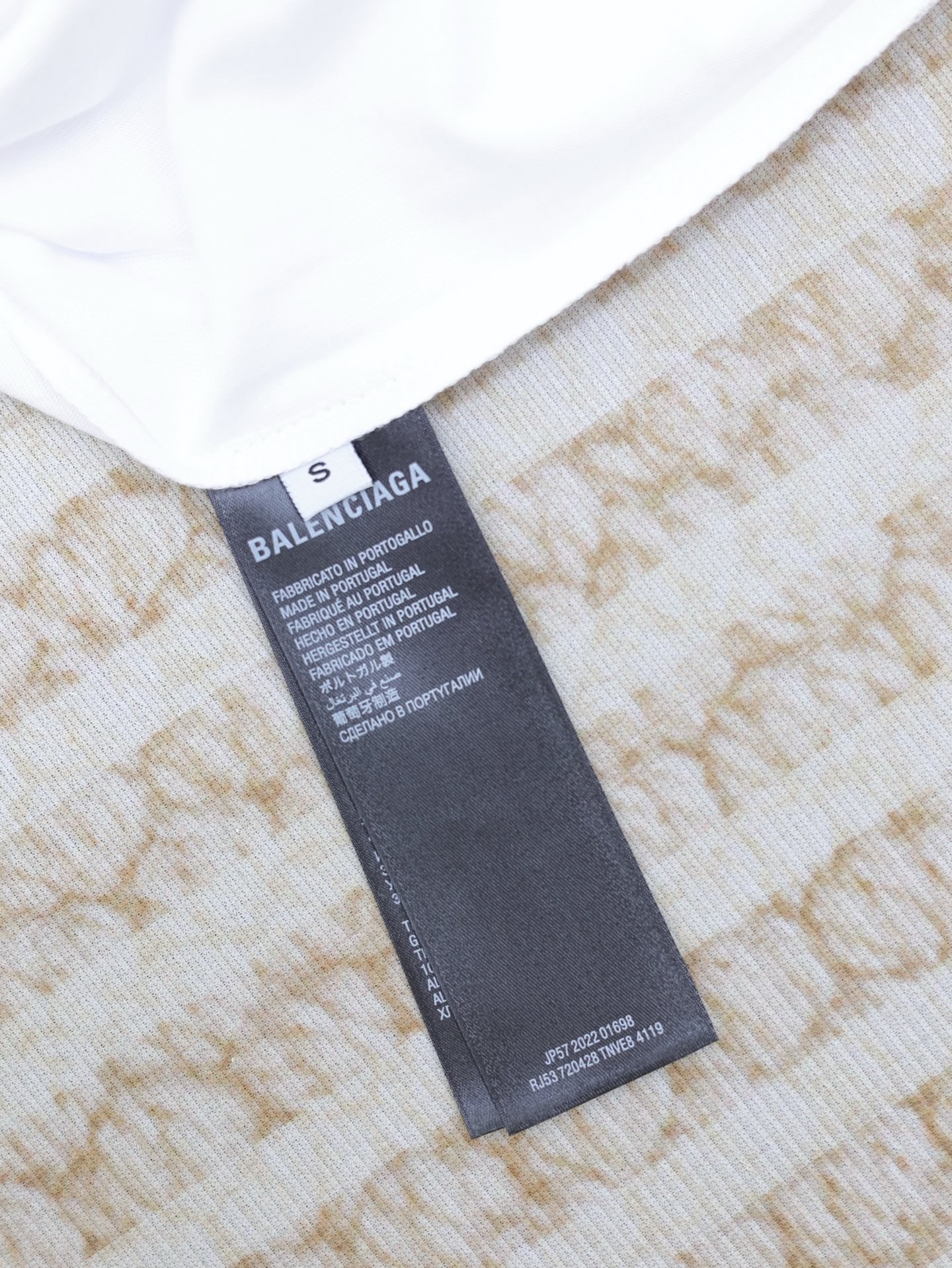 Balenciaga Overlayer Political Campaign T-shirt Large Fit in White/black（620969TSVY79040）