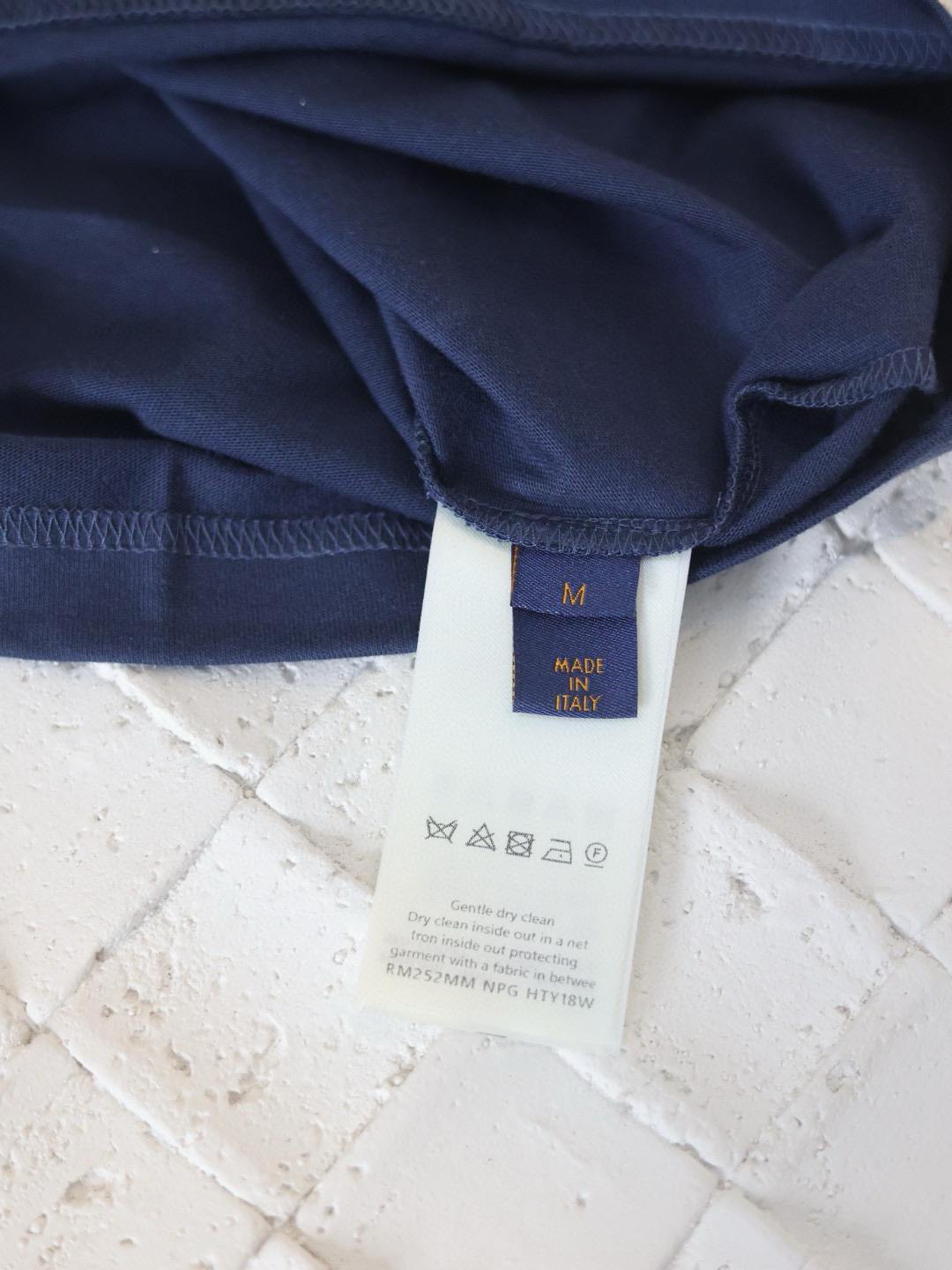 LOUIS VUITTON embroidered cotton T-shirt（1AHW58）