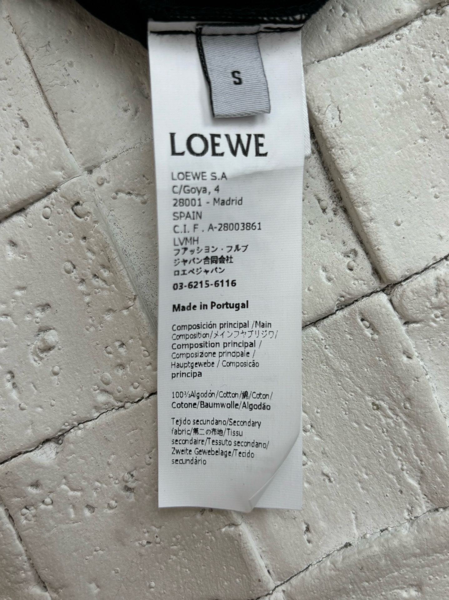 LOEWE Relaxed fit T-shirt in cotton Black（H526Y22XCM-1100）