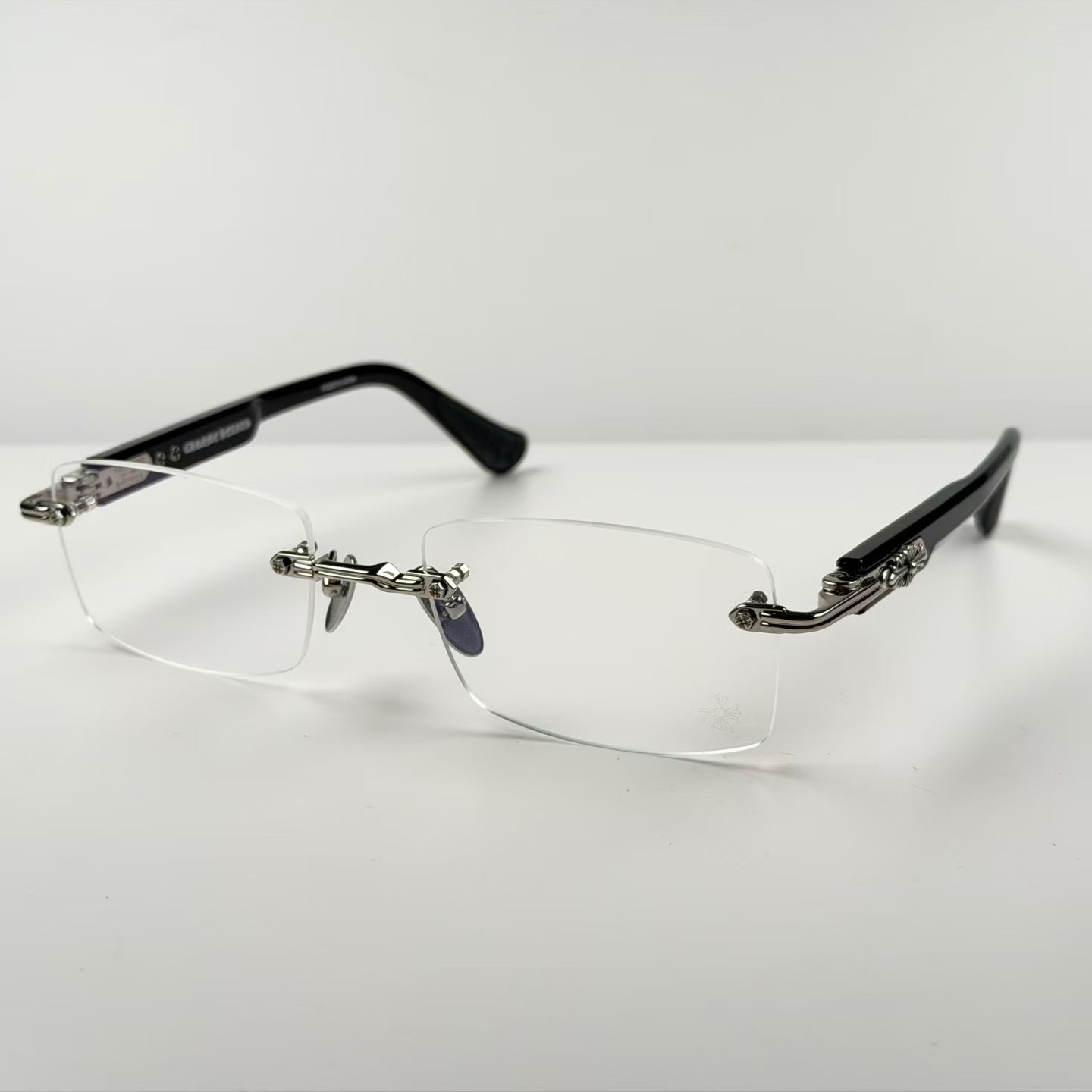 Chrome Hearts DEEP II Eyeglasses Floral Cross Glasses GP-BK-P (CHROME HEARTS 421)