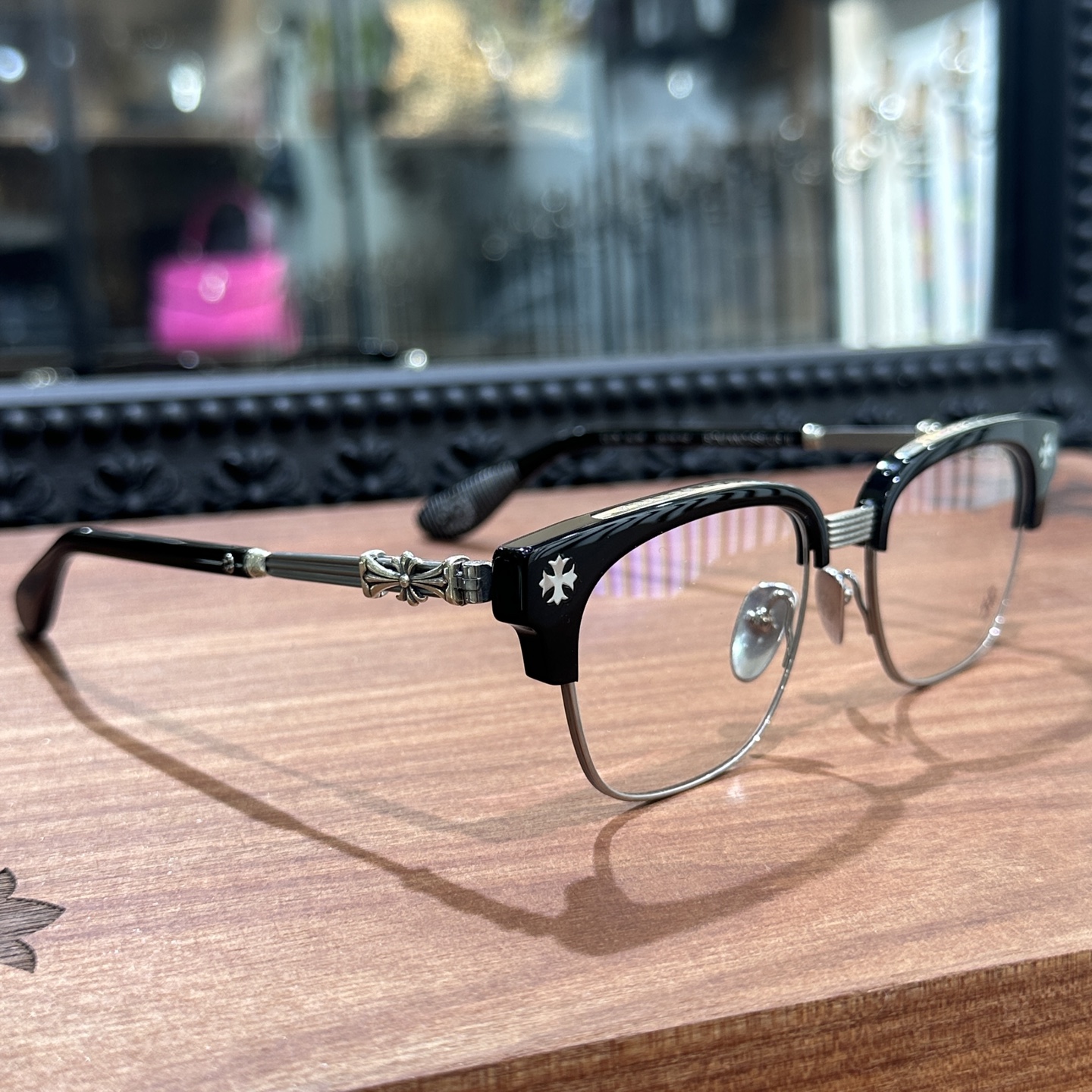 【Chrome Hearts】 Bonennoisseur II Black Brushed Silver (CHROME HEARTS 422)