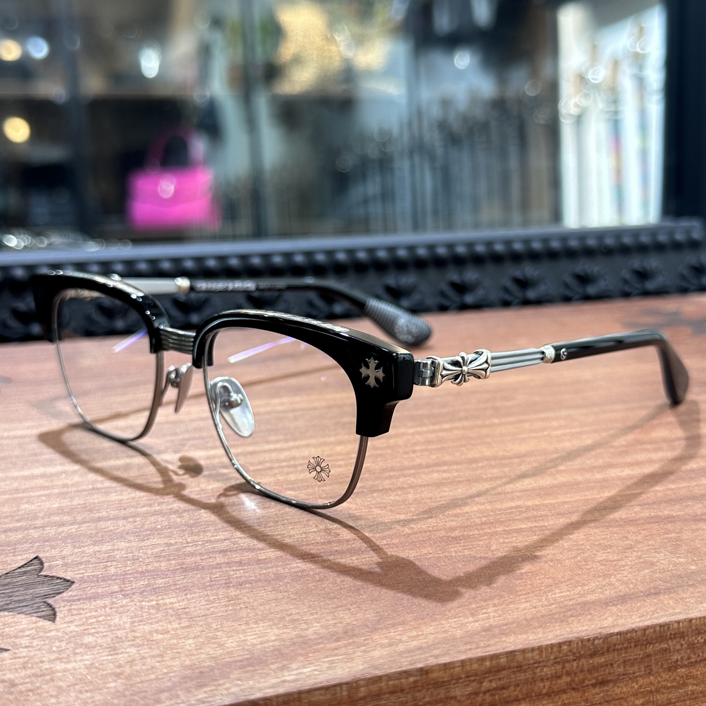 【Chrome Hearts】 Bonennoisseur II Black Brushed Silver (CHROME HEARTS 422)