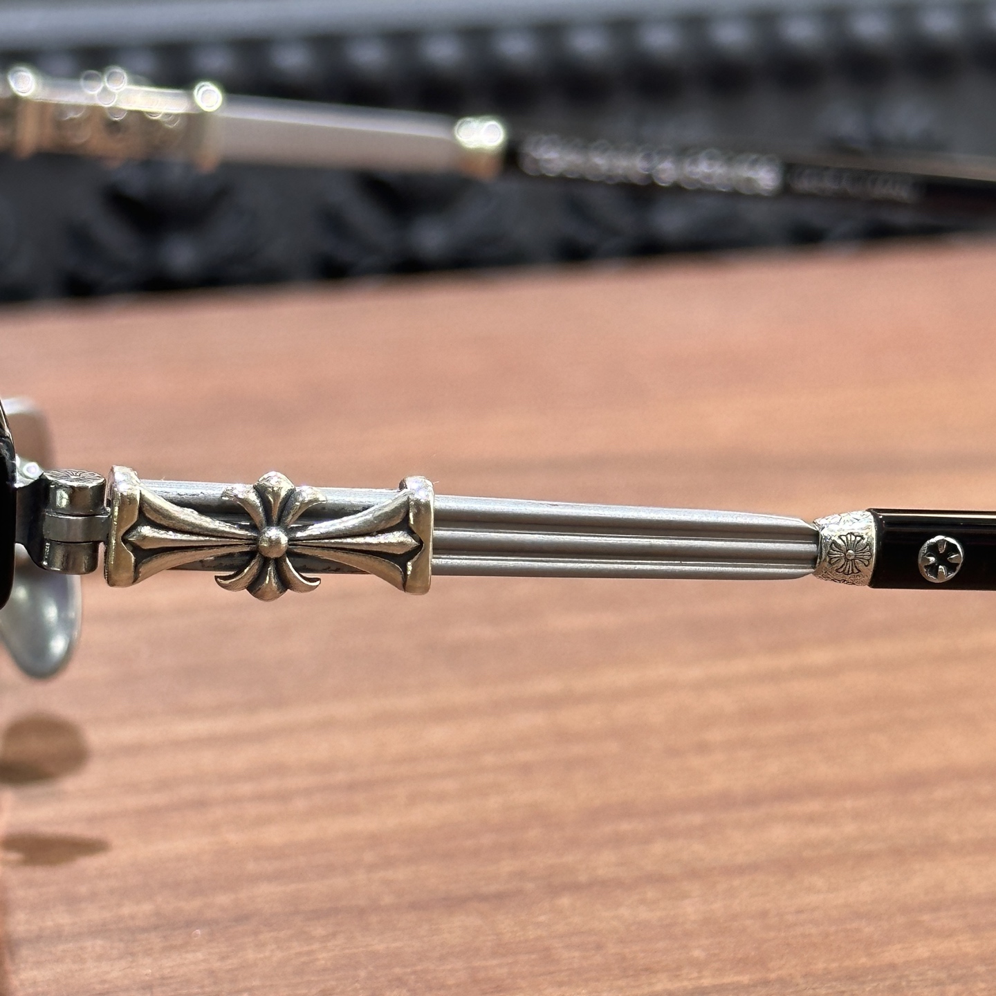 【Chrome Hearts】 Bonennoisseur II Black Brushed Silver (CHROME HEARTS 422)