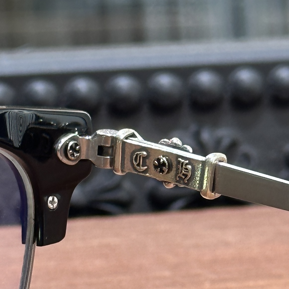 【Chrome Hearts】 Bonennoisseur II Black Brushed Silver (CHROME HEARTS 422)