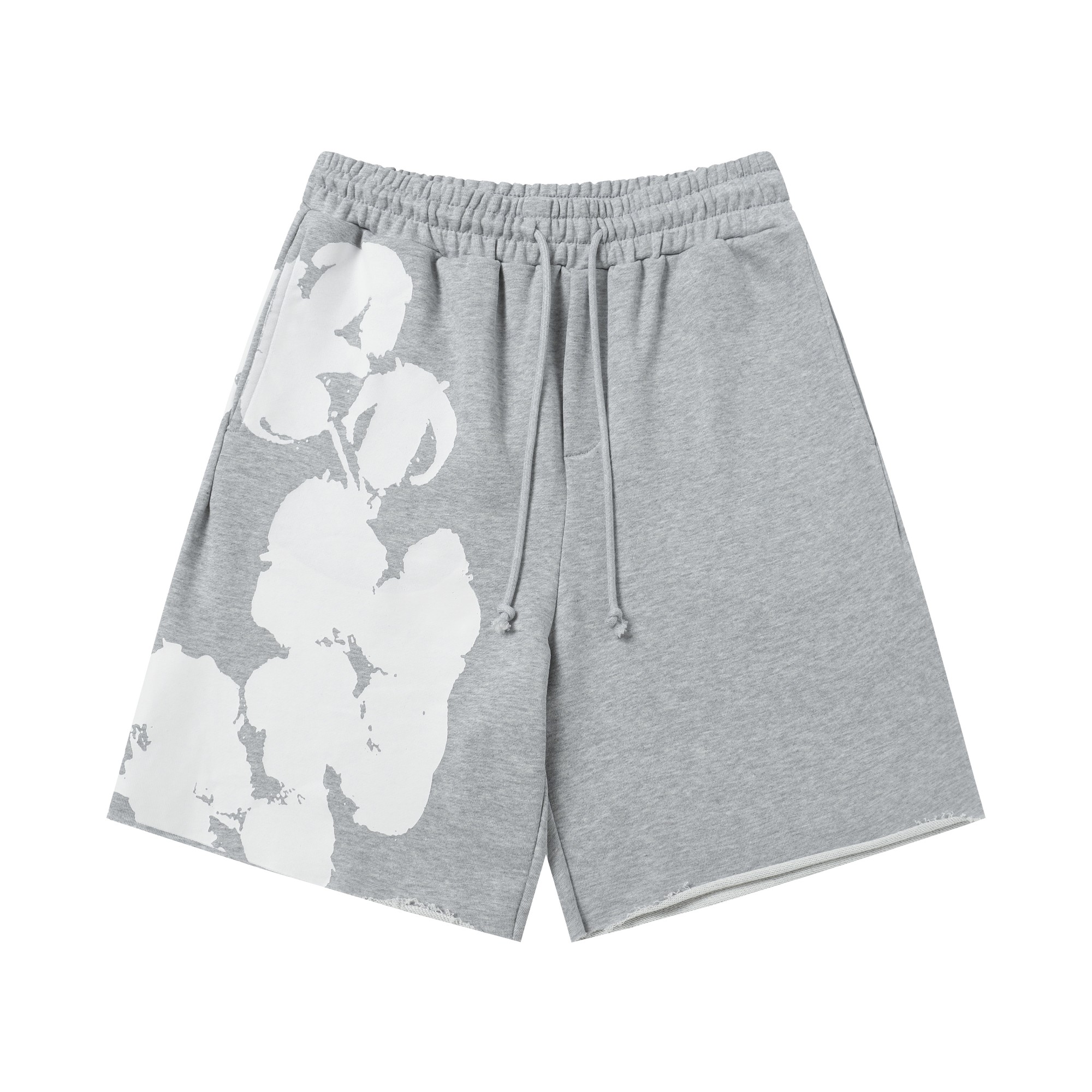 Denim Tears Big Cotton Wreath Sweat Shorts (SS25BRS0601）