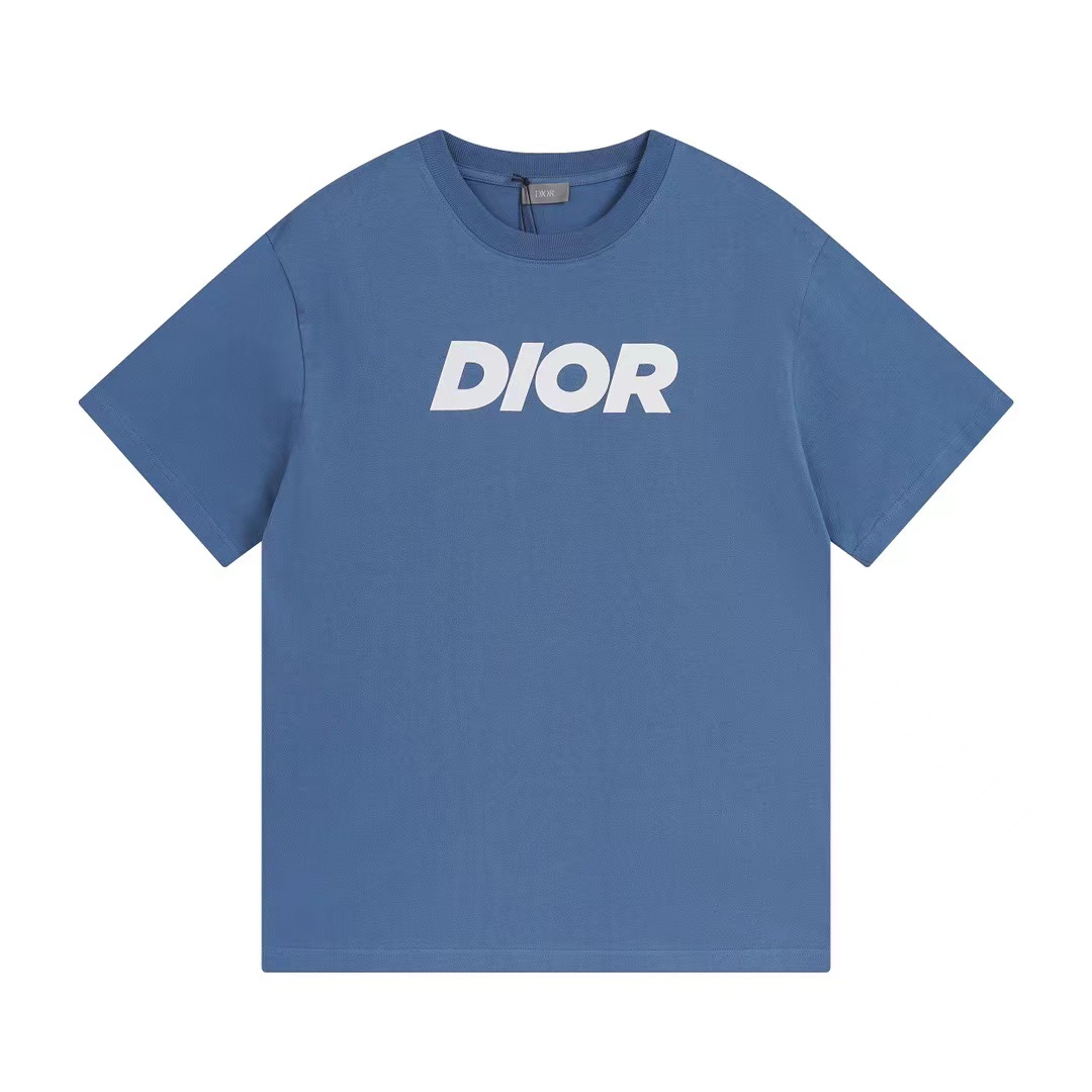 Dior Homme Logo Printed Crewneck T-Shirt（483J696D0847-C580）