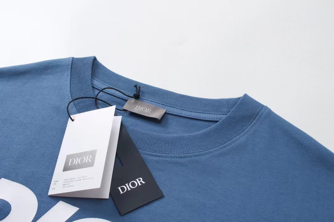 Dior Homme Logo Printed Crewneck T-Shirt（483J696D0847-C580）