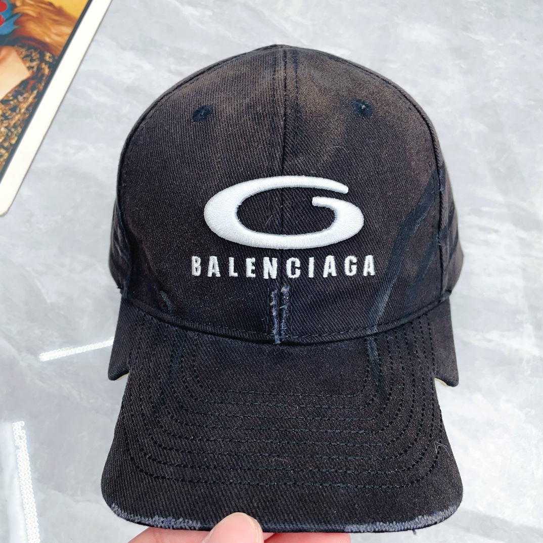 BALENCIAGA Y2K Cap "Black"（808878410B21079）