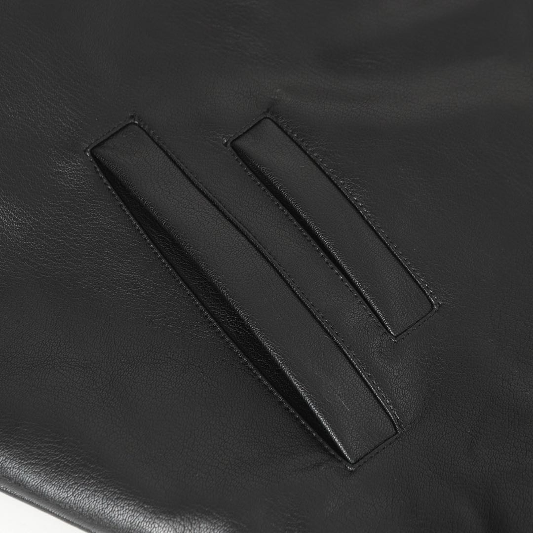 Chrome Hearts Flame vine embroidered leather jacket (CH-0000136）