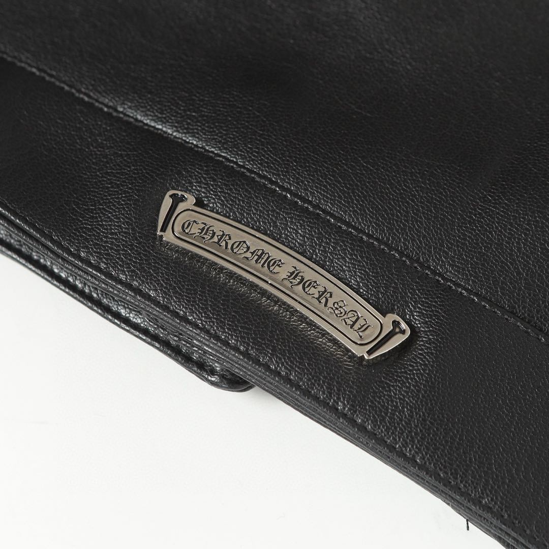 Chrome Hearts Flame vine embroidered leather jacket (CH-0000136）