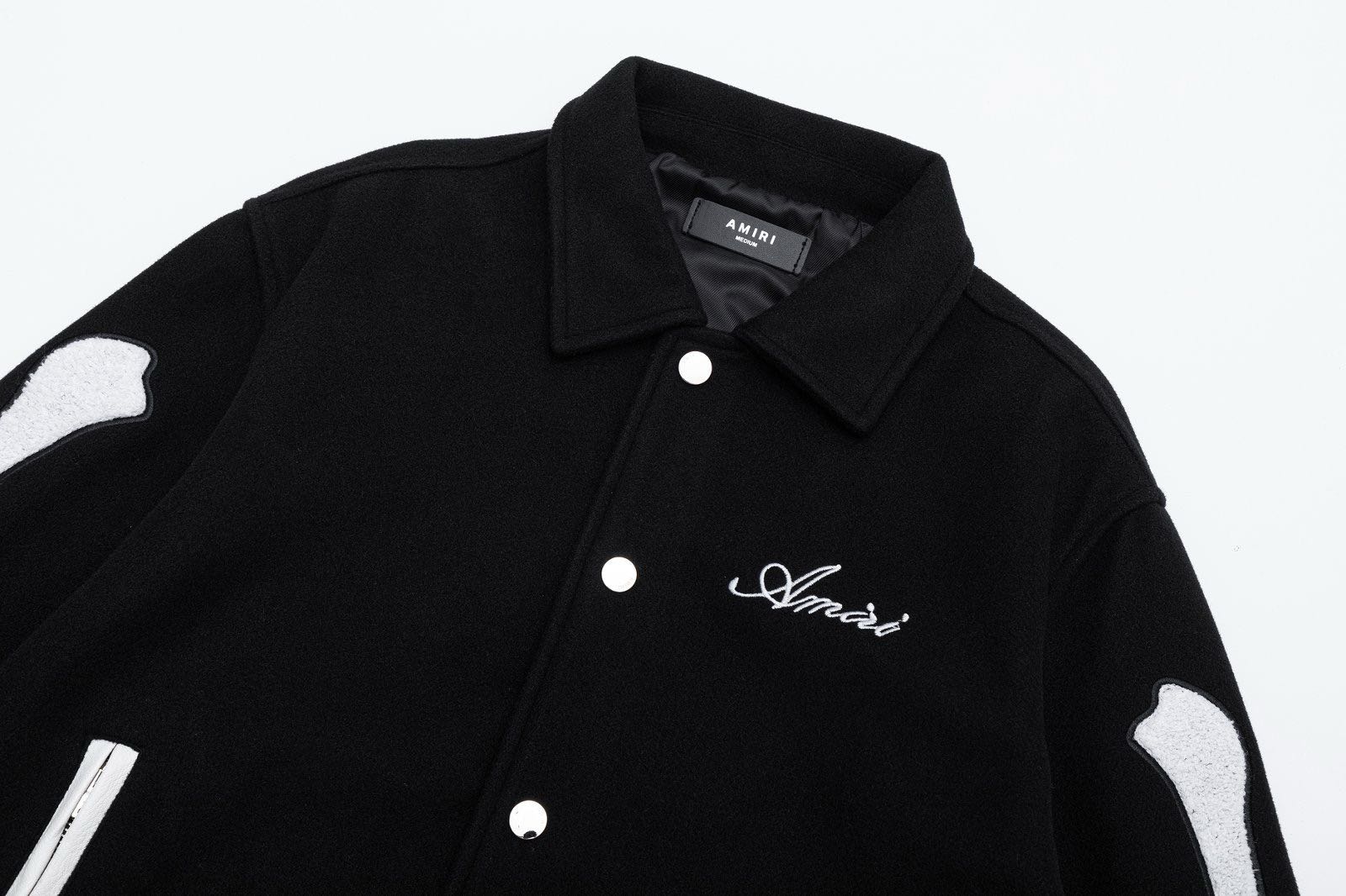 Amiri Bones Varsity Jacket (PS22MOS102）