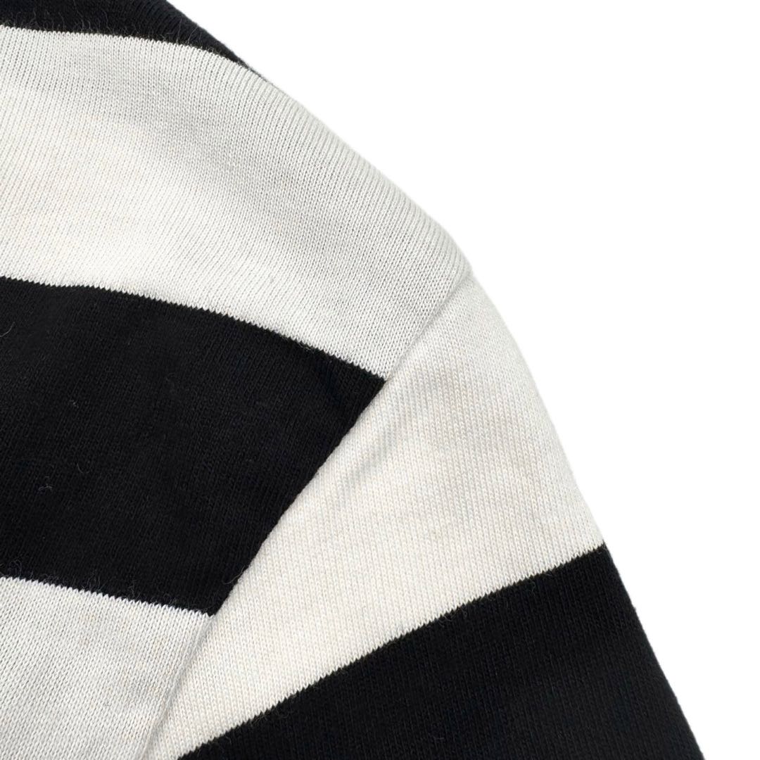 CELINE Triomphe Cotton Plain Knit Loose-fitting T-shirt - Black/White(RX02Q326E-38AW）