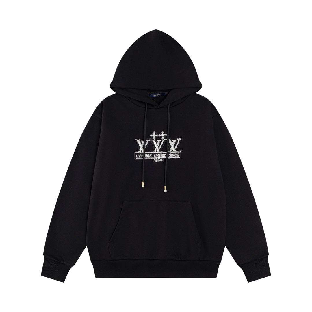 LOUIS VUITTON Signature embroidered hoodie（1AHCKF）