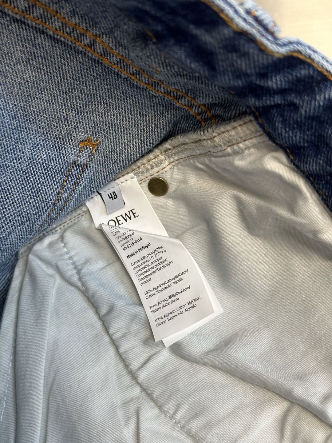 LOEWE Anagram Loose-fitting Jeans (H526Y11X71-5475）