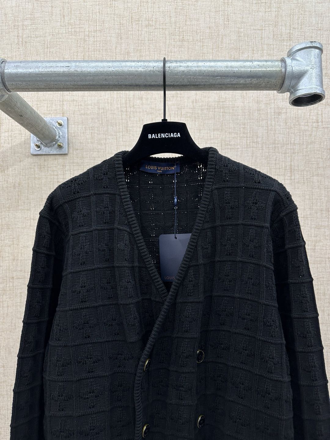 Louis Vuitton Double-breasted knit jacket（1AHVNI）