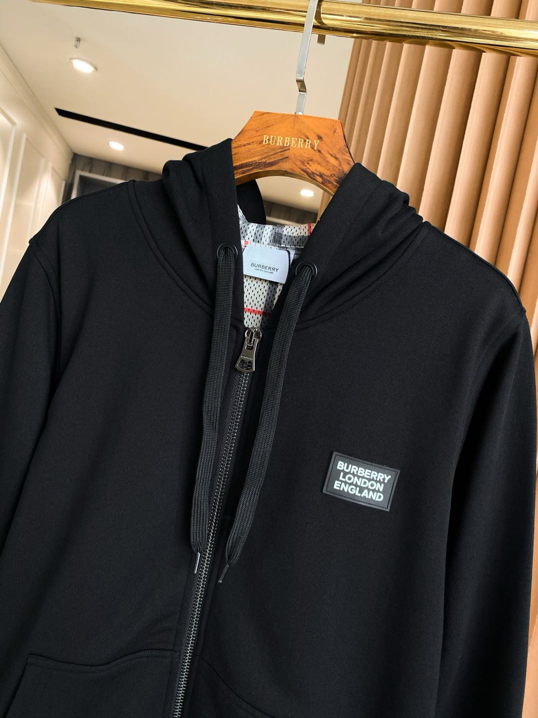 Burberry Cotton Blend Zip Hoodie（8026221-1）