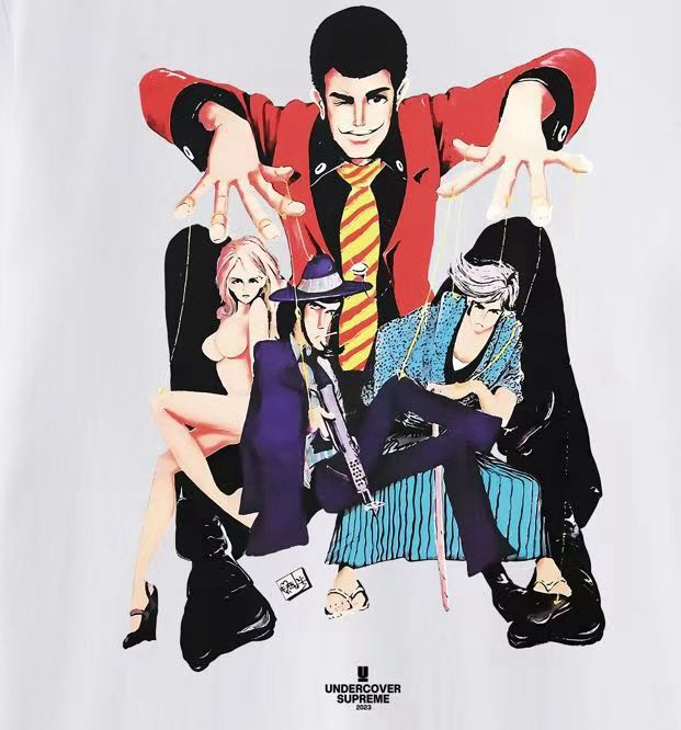 Supreme X UNDERCOVER Lupin Tee“black”（SUP-SS23-014）