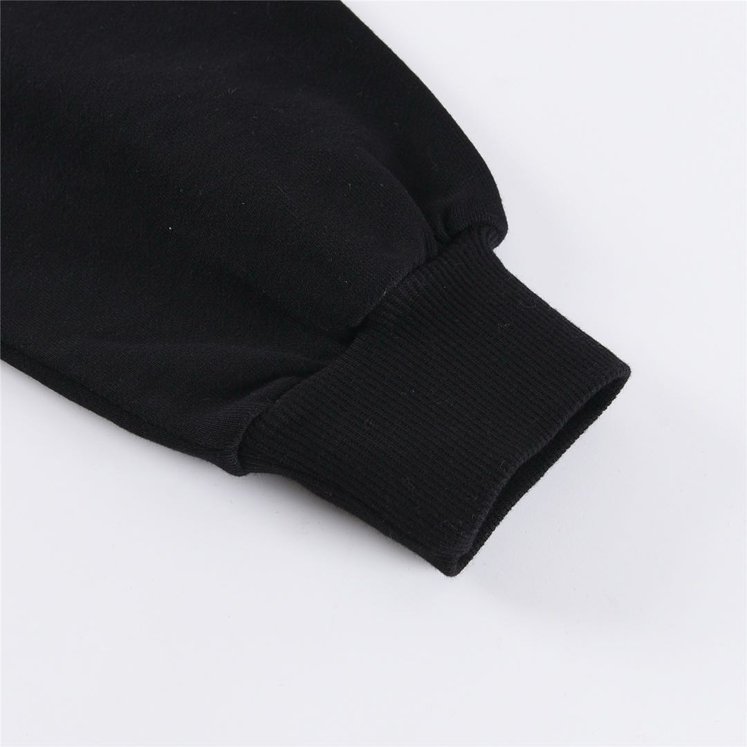 CELINE Celine Loose Sweatshirt / Cotton Fleece "Black/White" (2Y497052H-38AW）