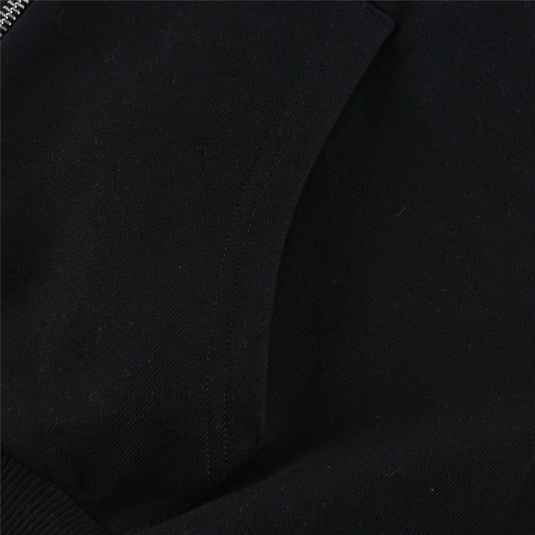 CELINE Celine Loose Sweatshirt / Cotton Fleece "Black/White" (2Y497052H-38AW）