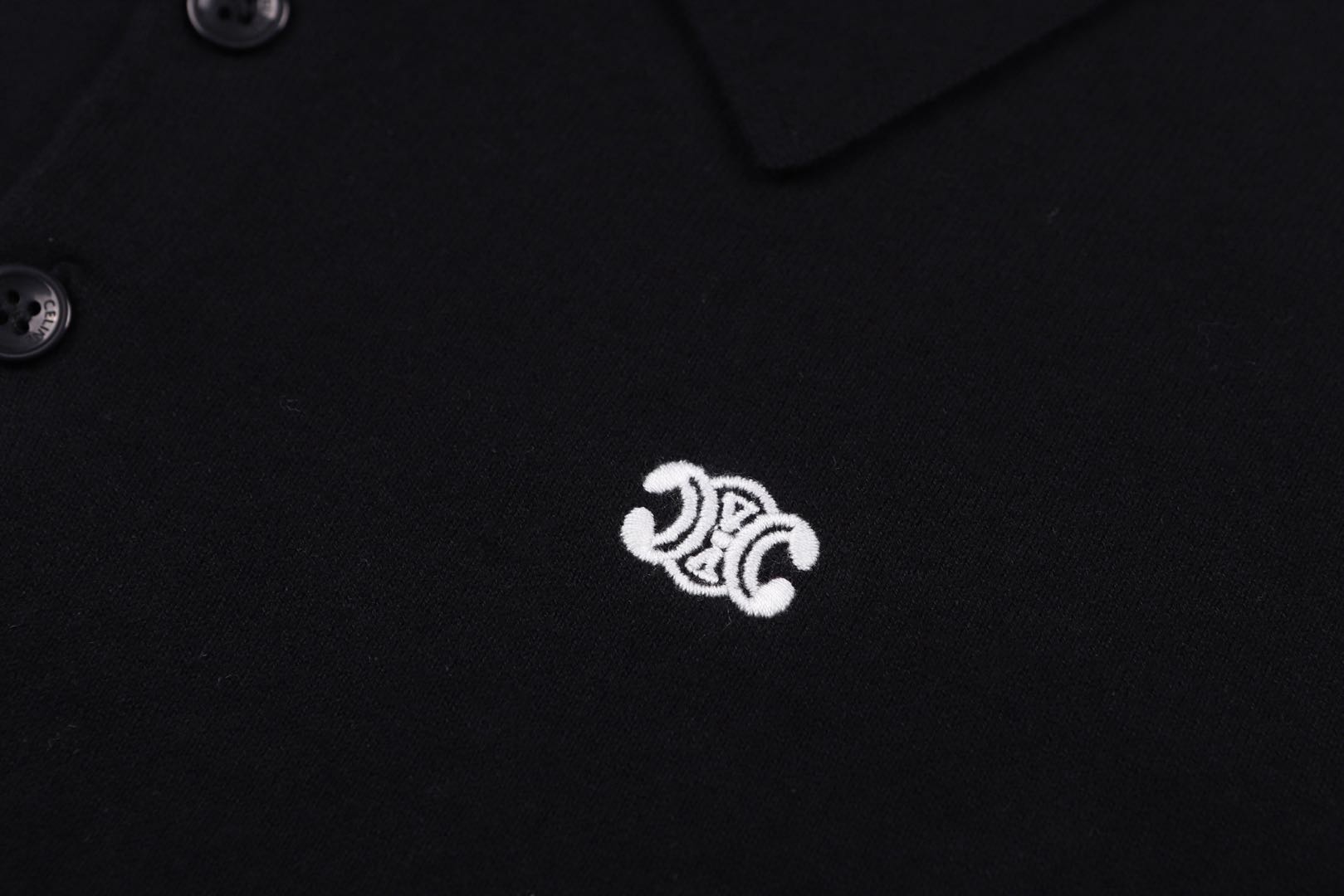 [Copy] CELINE triomphe polo in fine cotton (2ADDT367Y-38NO）