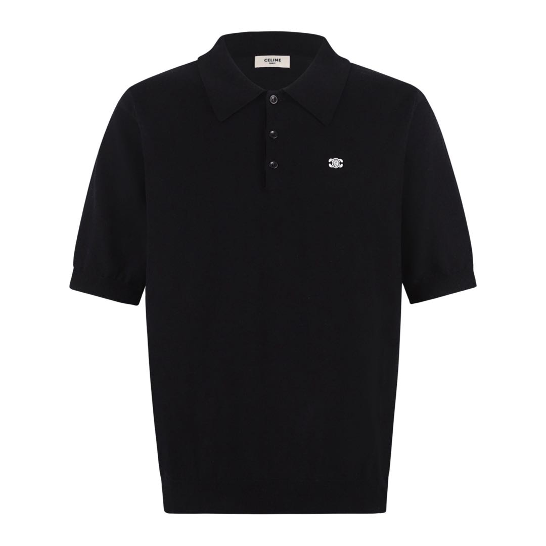 [Copy] CELINE triomphe polo in fine cotton (2ADDT367Y-38NO）