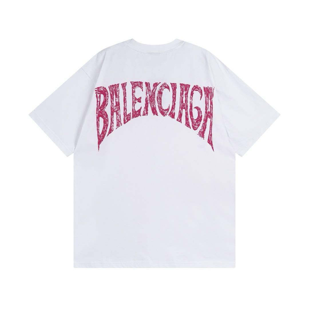 Balenciaga PARIS TROPICAL COTTON T-SHIRT（25UEFF77）
