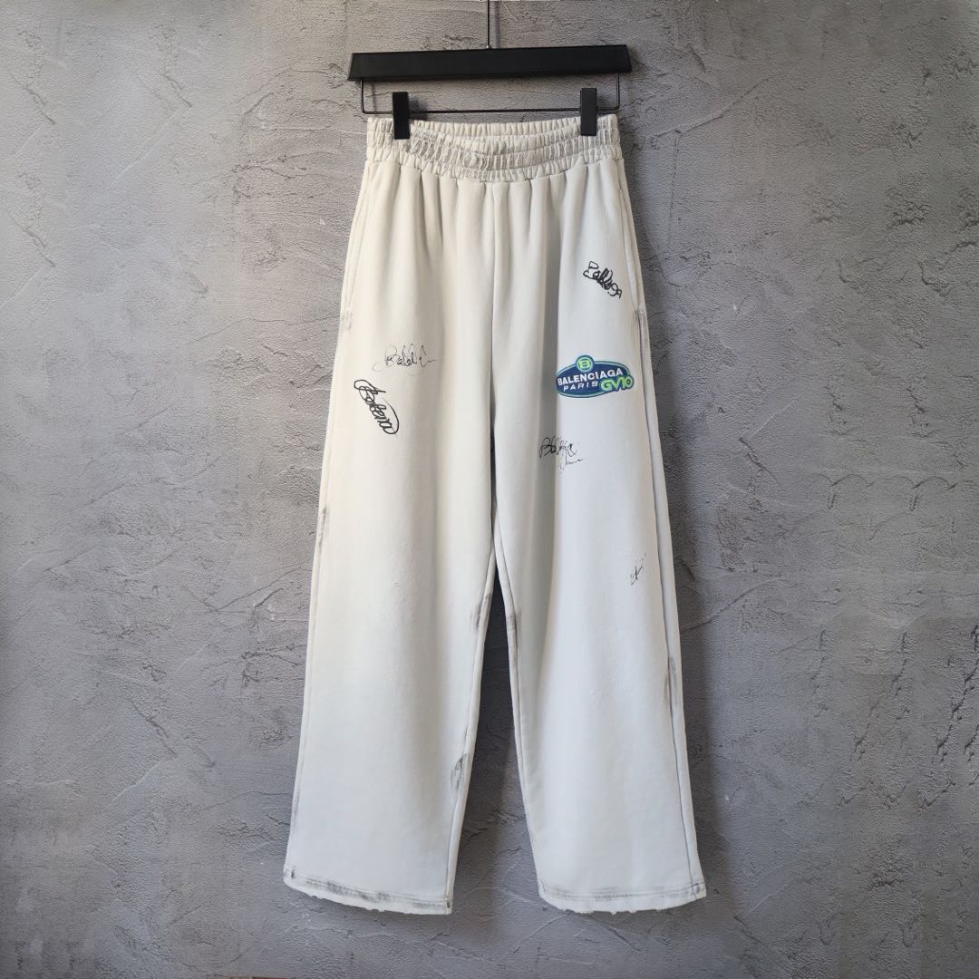 Balenciaga Men's Banana Baggy Pants (846917TTVE41041）