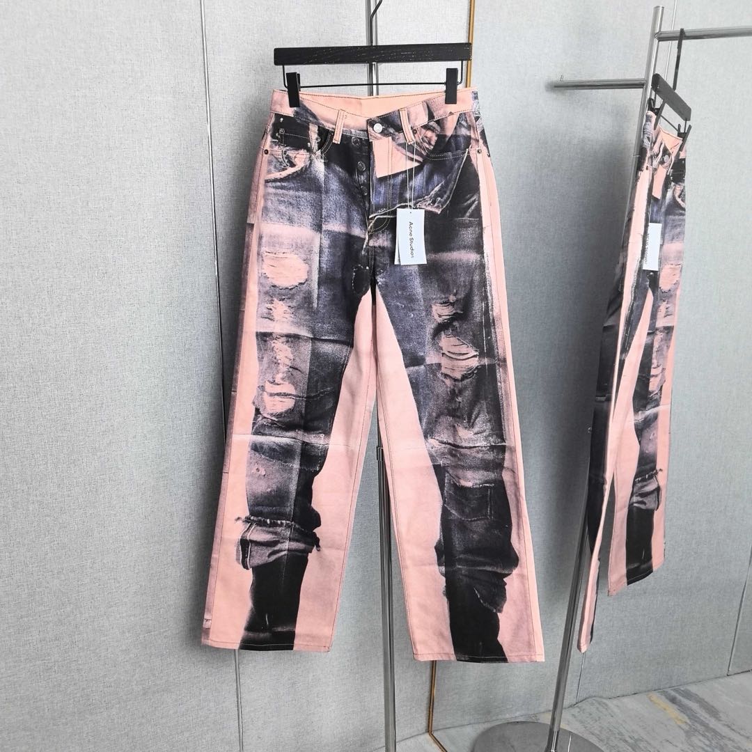 Acne Studios Trompe-l'œil Jeans - 1981(RW-UX-TROU000005）