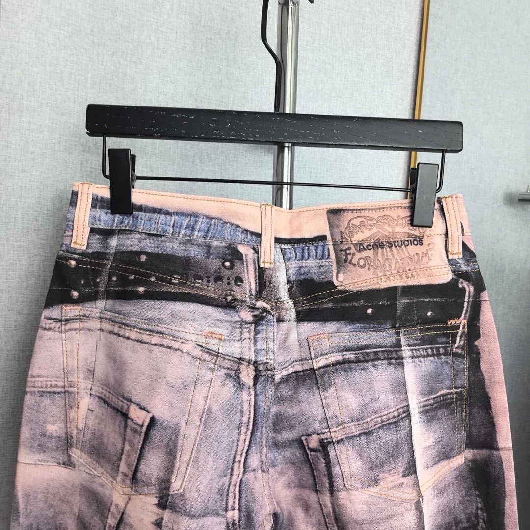 Acne Studios Trompe-l'œil Jeans - 1981(RW-UX-TROU000005）