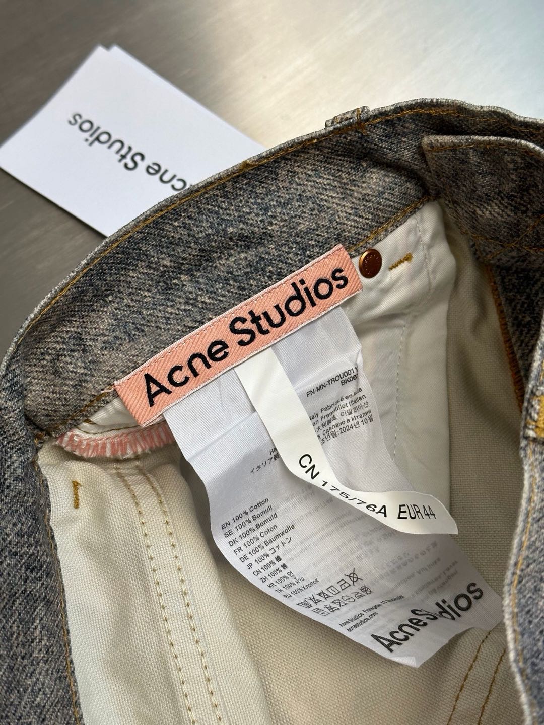 Acne Studios Baggy Fit Jeans 1981F Mid Blue(AK0910-863）
