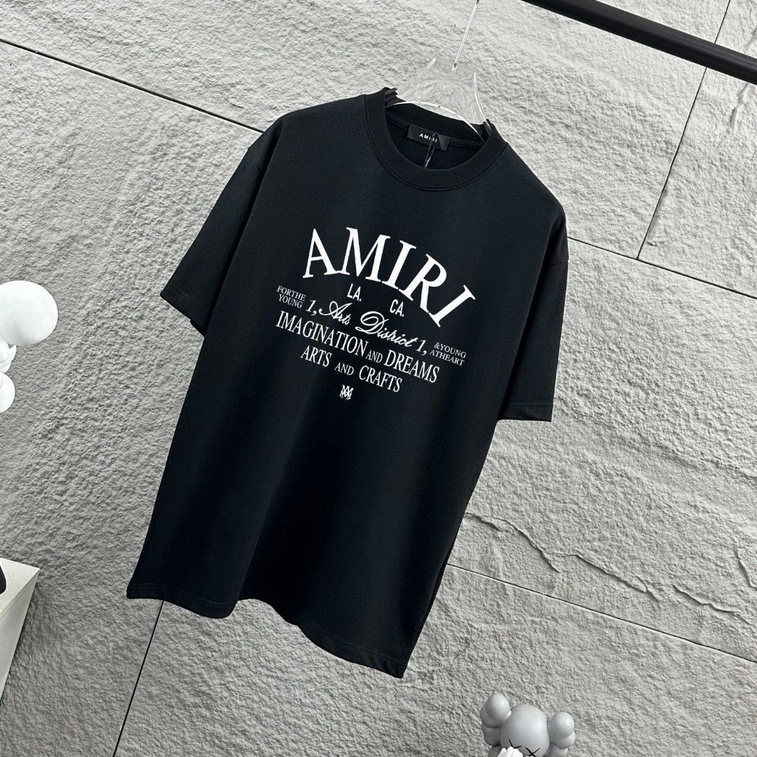 AMIRI - Arts District Cotton Jersey T-shirt (78IXYV016）