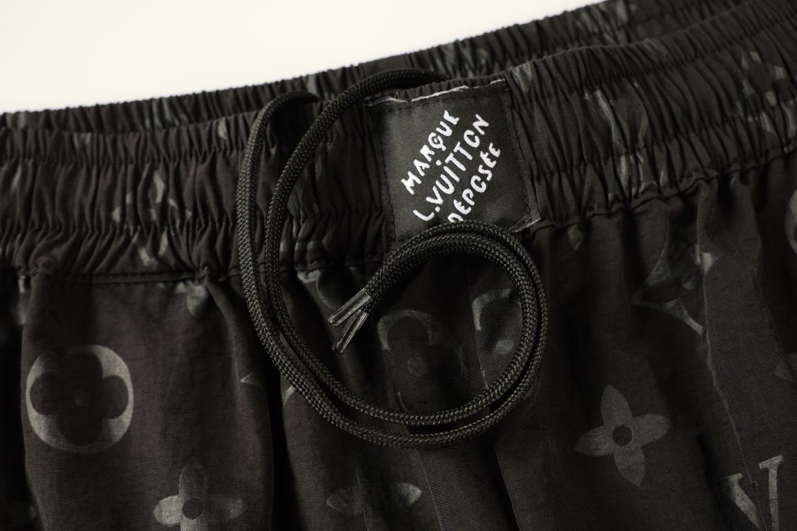 Louis Vuitton Monogram Moire Jacquard Silk Shorts Black（1AGTN1）