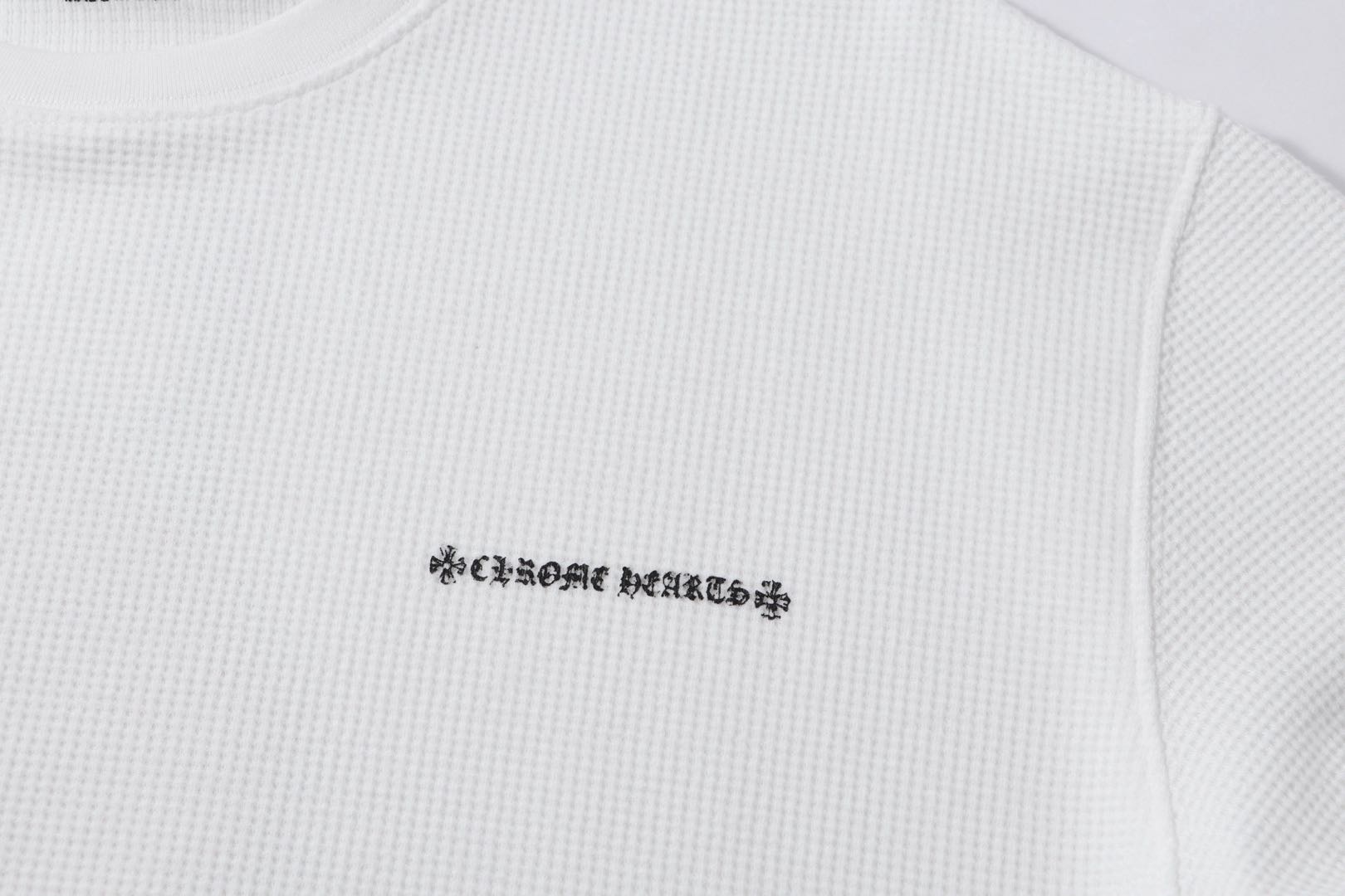 Chrome Hearts Matty Boy Sinister Thermal L/S T-Shirt "White"（CH2026724）