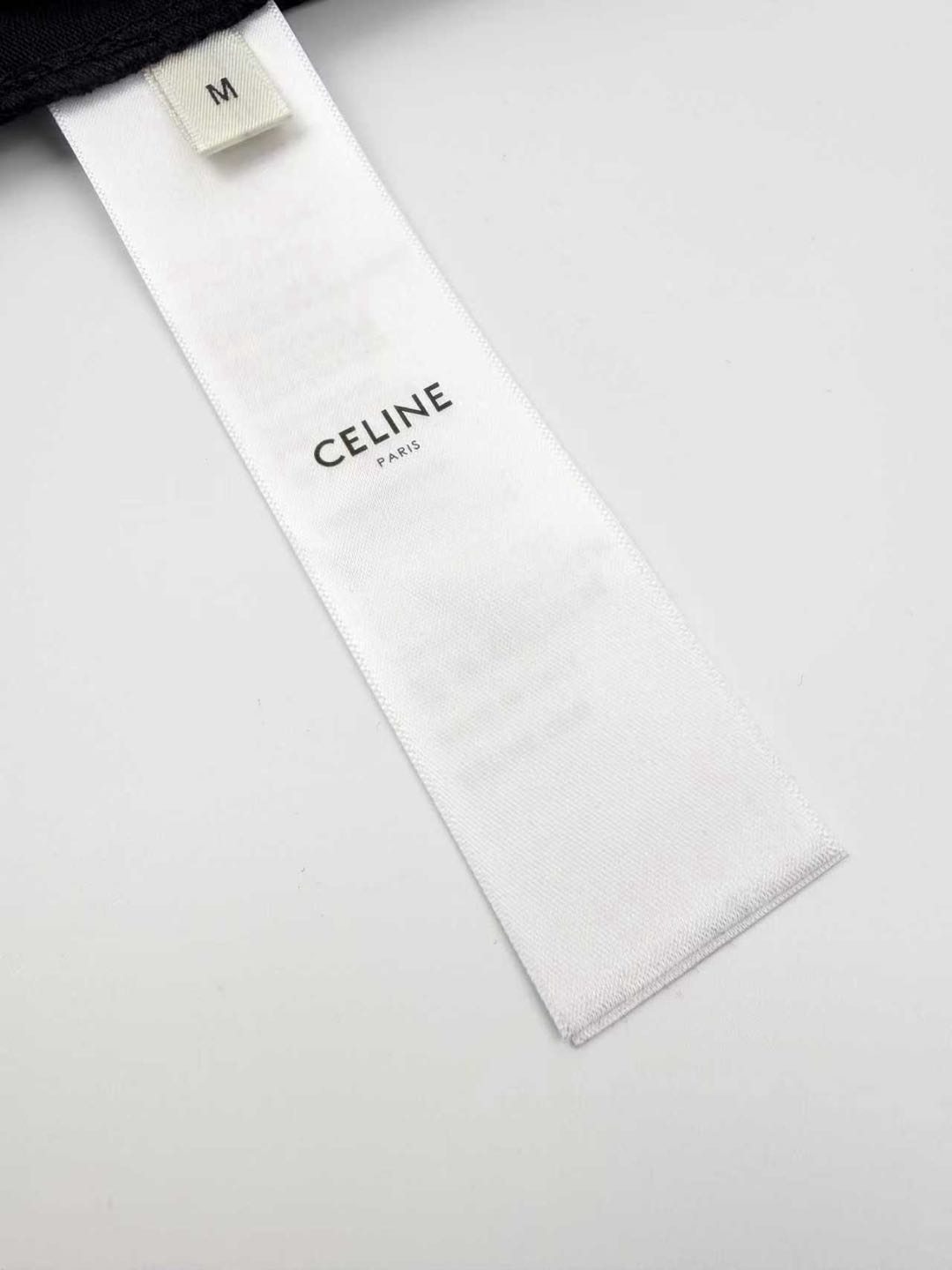 Celine cotton logo T-shirt (RX0I31242.GDX7）