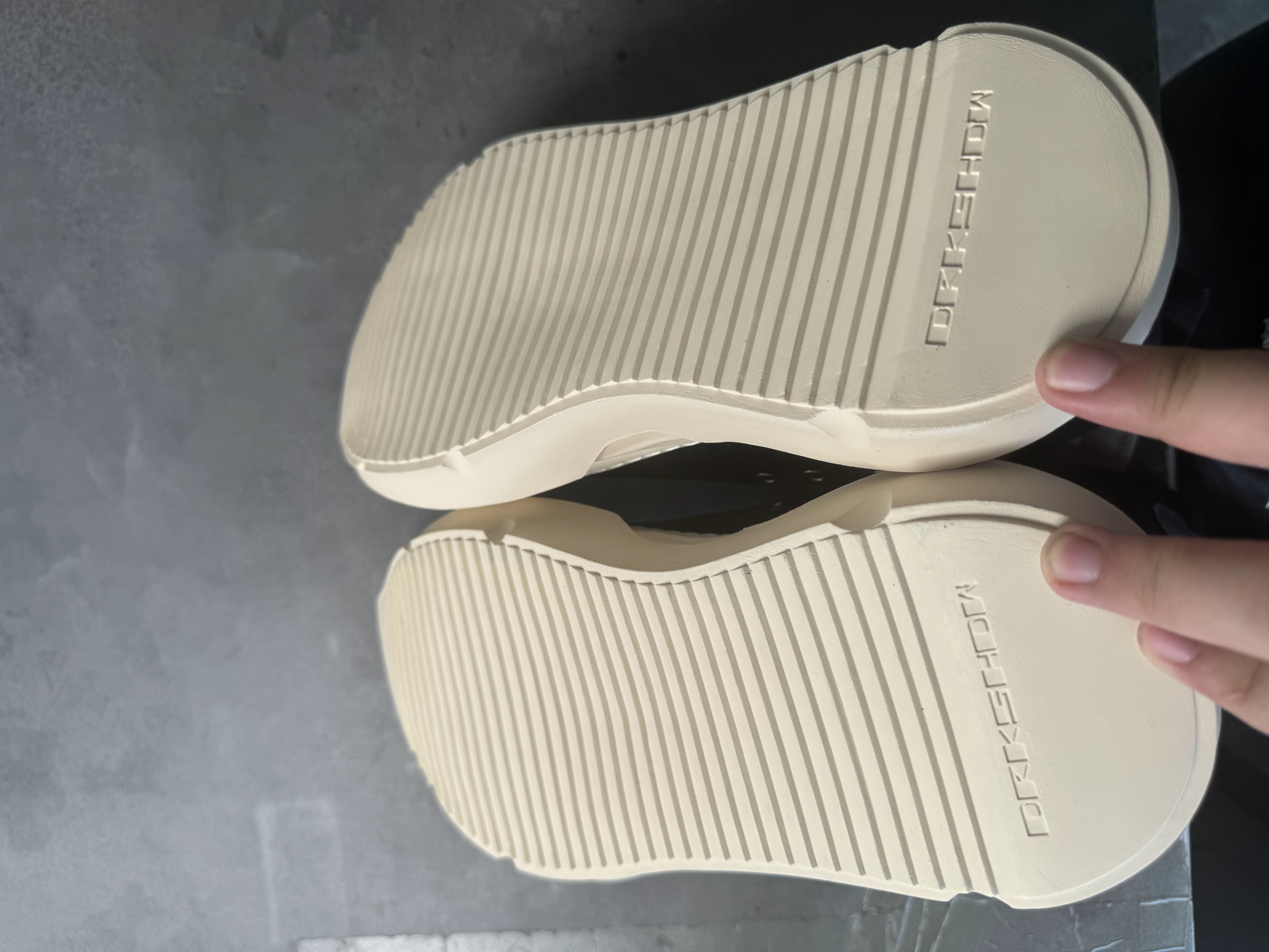 Rick Owens Drkshdw Black Abstract Sneakers (231126F127017)