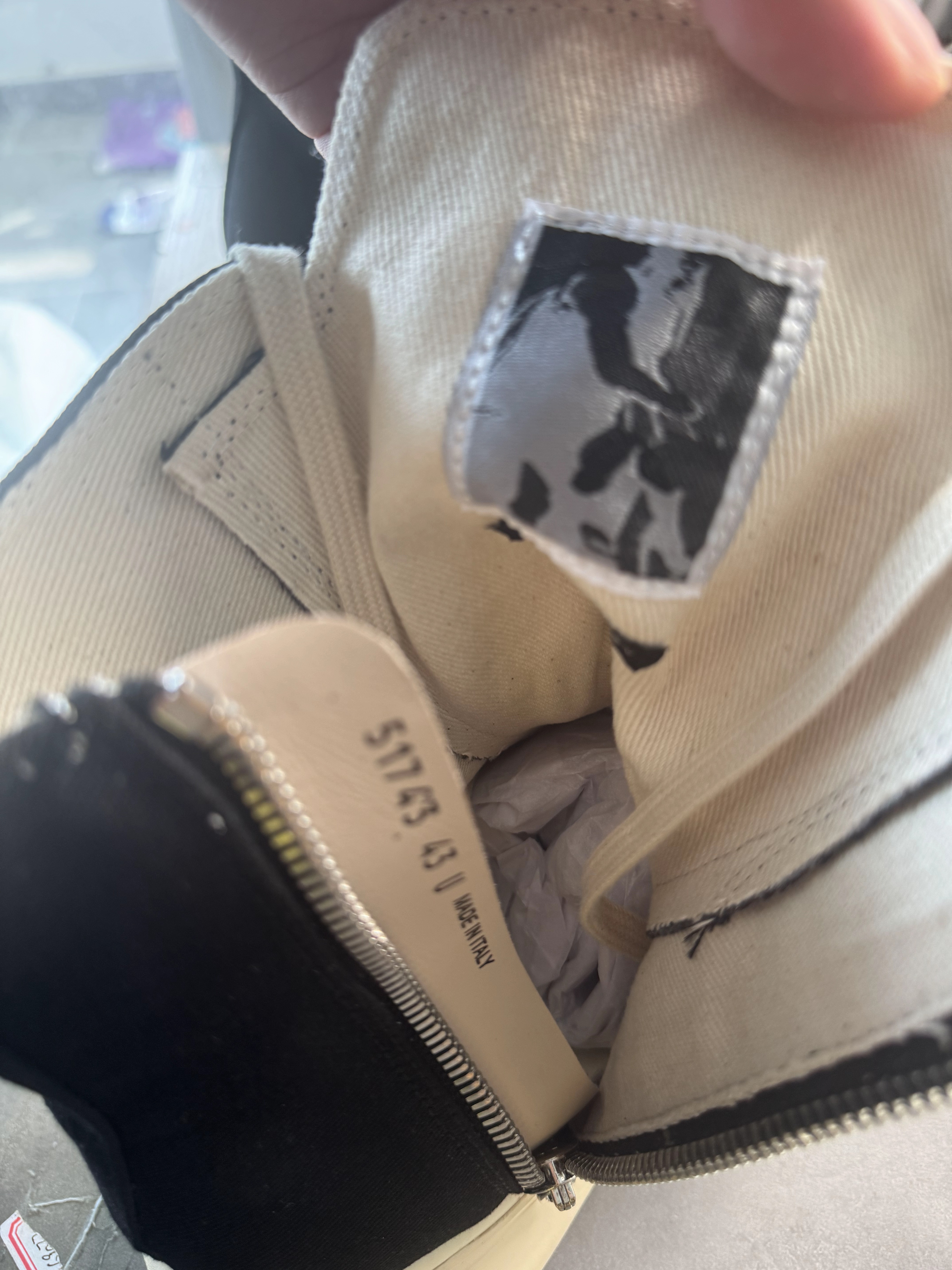 Rick Owens Drkshdw Black Abstract Sneakers (231126F127017)
