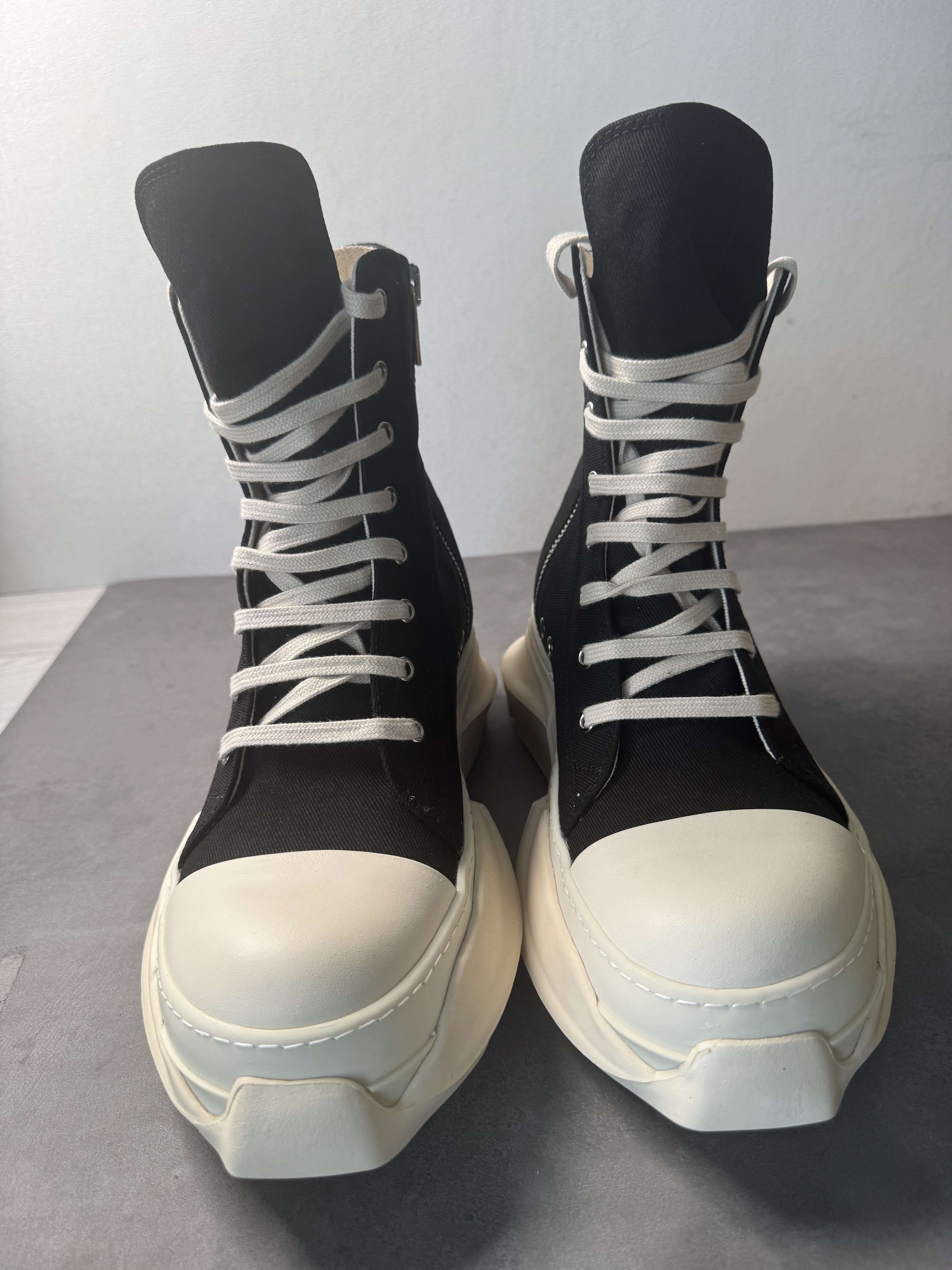 Rick Owens Drkshdw Black Abstract Sneakers (231126F127017)
