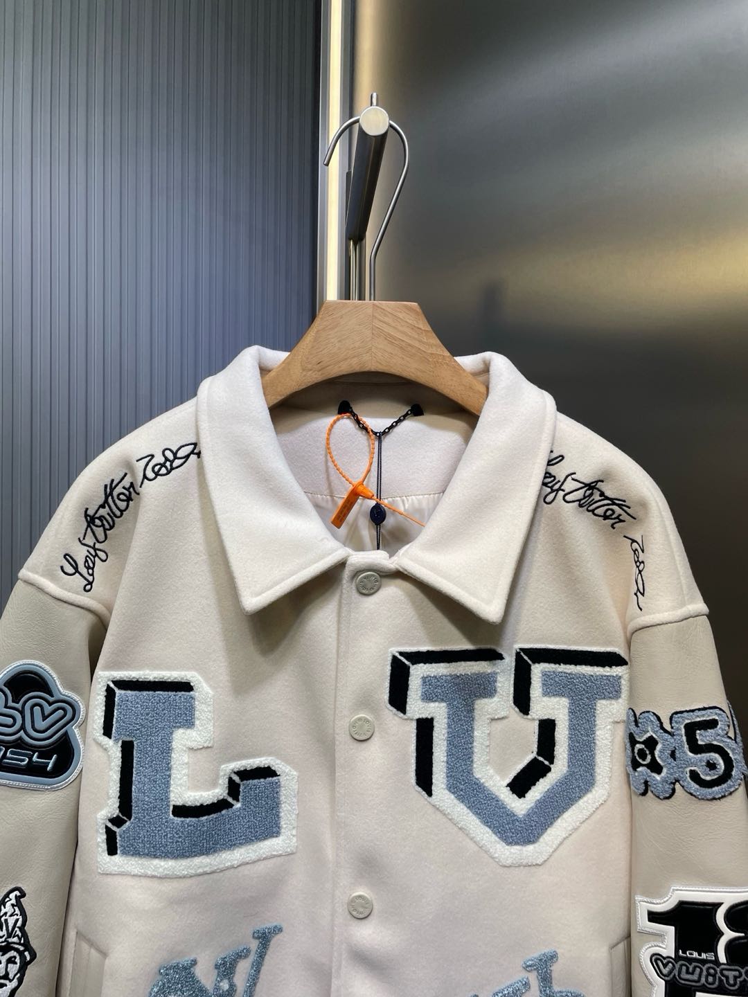 【S】Louis Vuitton Patchwork Varsity Jacket（1AAHHG）