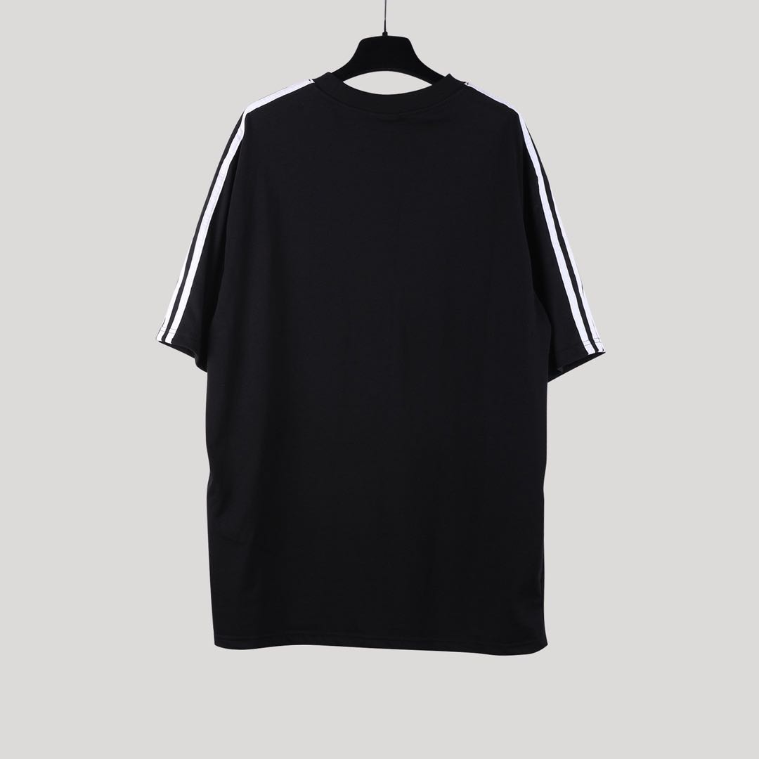 Balenciaga x adidas T-Shirt Oversized Black（739101TNVA68482）