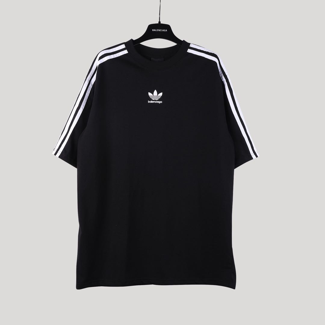 Balenciaga x adidas T-Shirt Oversized Black（739101TNVA68482）