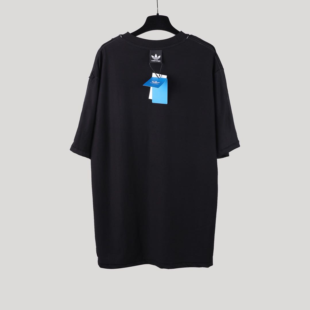 Balenciaga x adidas T-Shirt Oversized Black（739101TNVA68482）