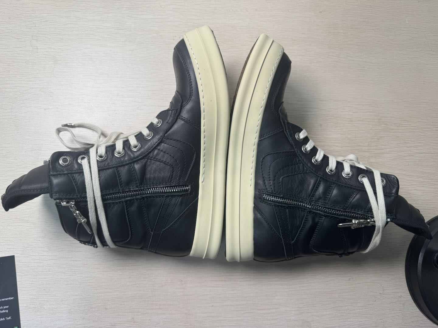 CHROME HEARTS × Rick Owens High-Top Silver-Plated Sneakers 銀メッキ素材（CHSNK111）