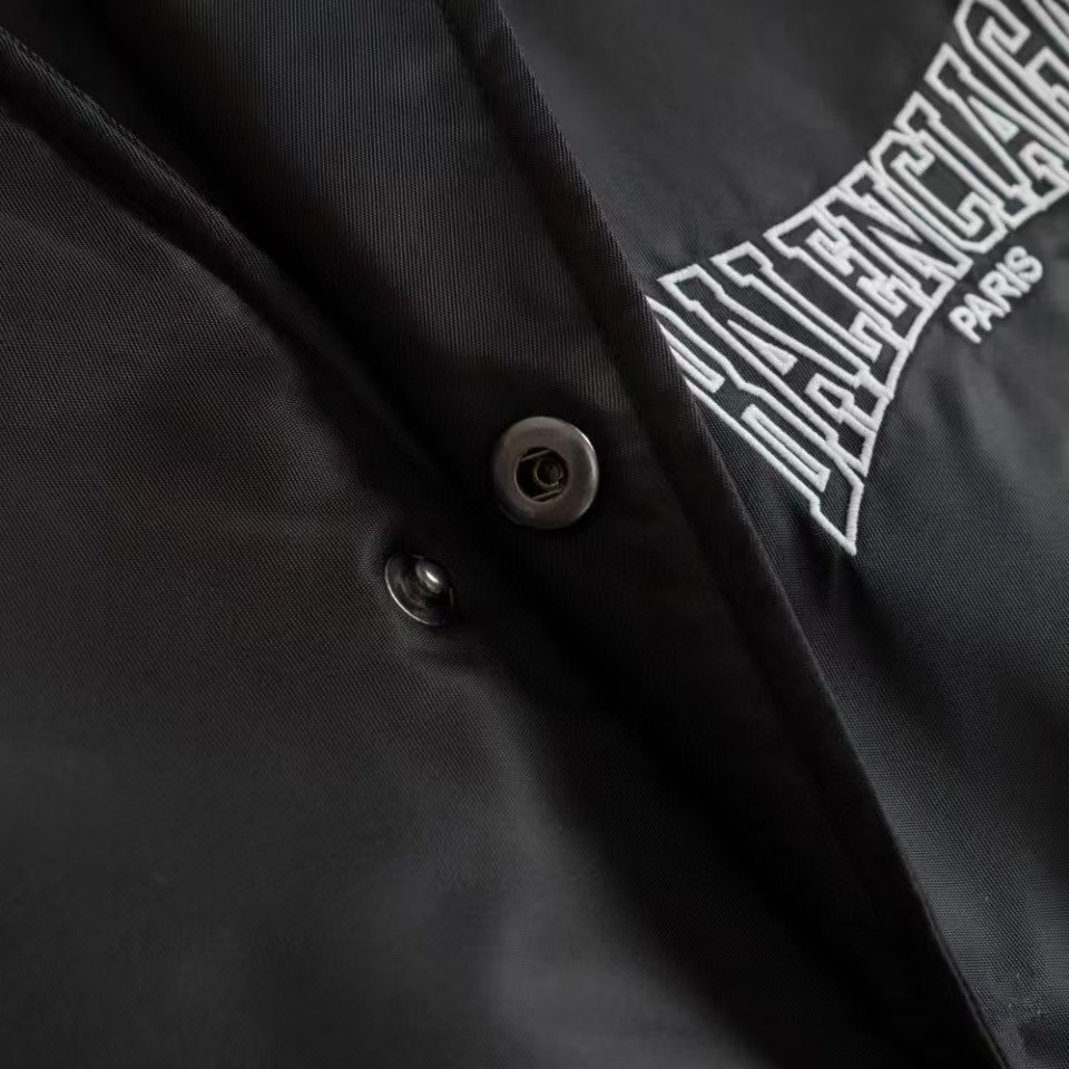 Balenciaga Boxing Varsity Jacket in black bomber nylon Balenciaga Boxing Varsity Jacket in black bomber nylon