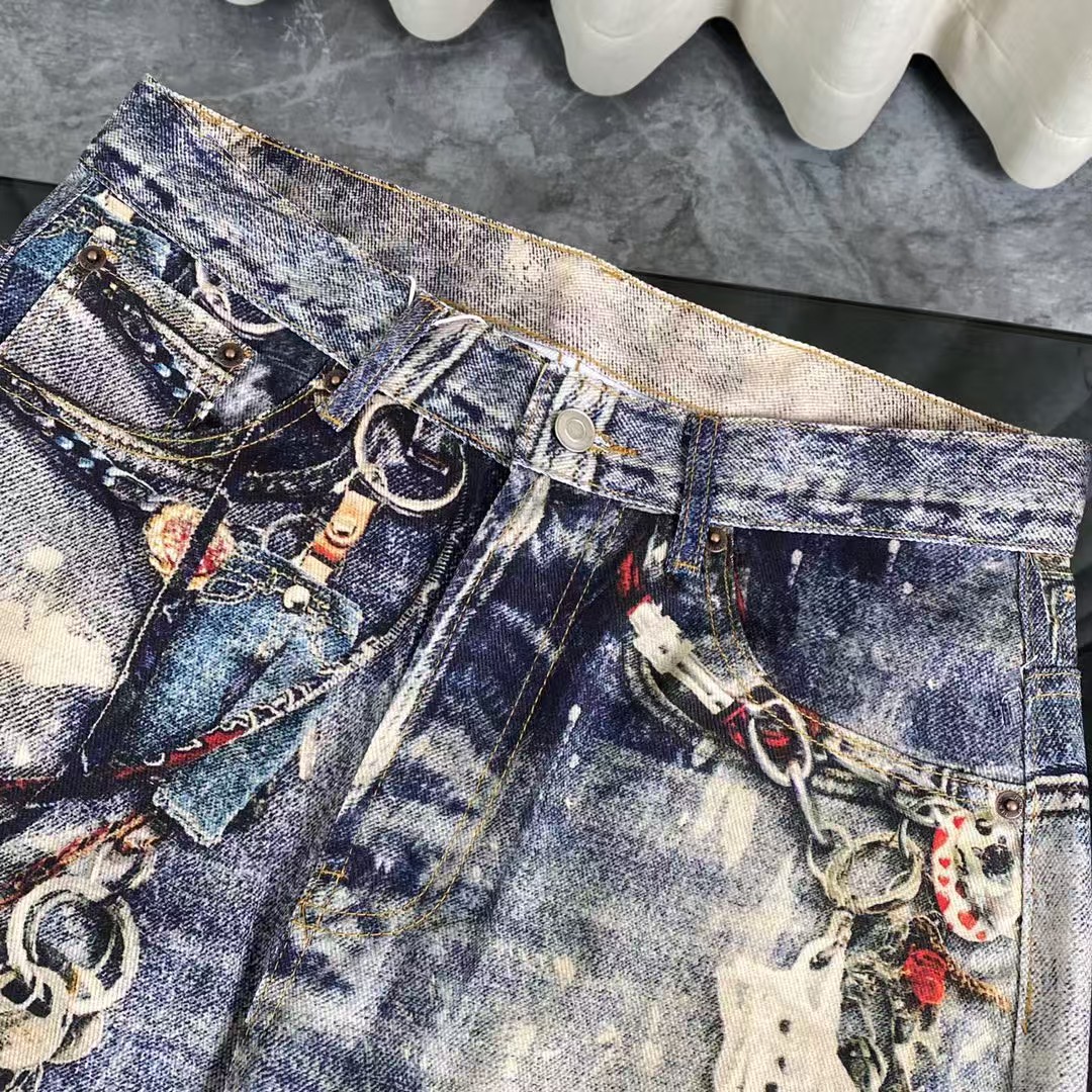 Acne Studios Baggy fit trousers - 1981M - Mid Blue (B00374-863）