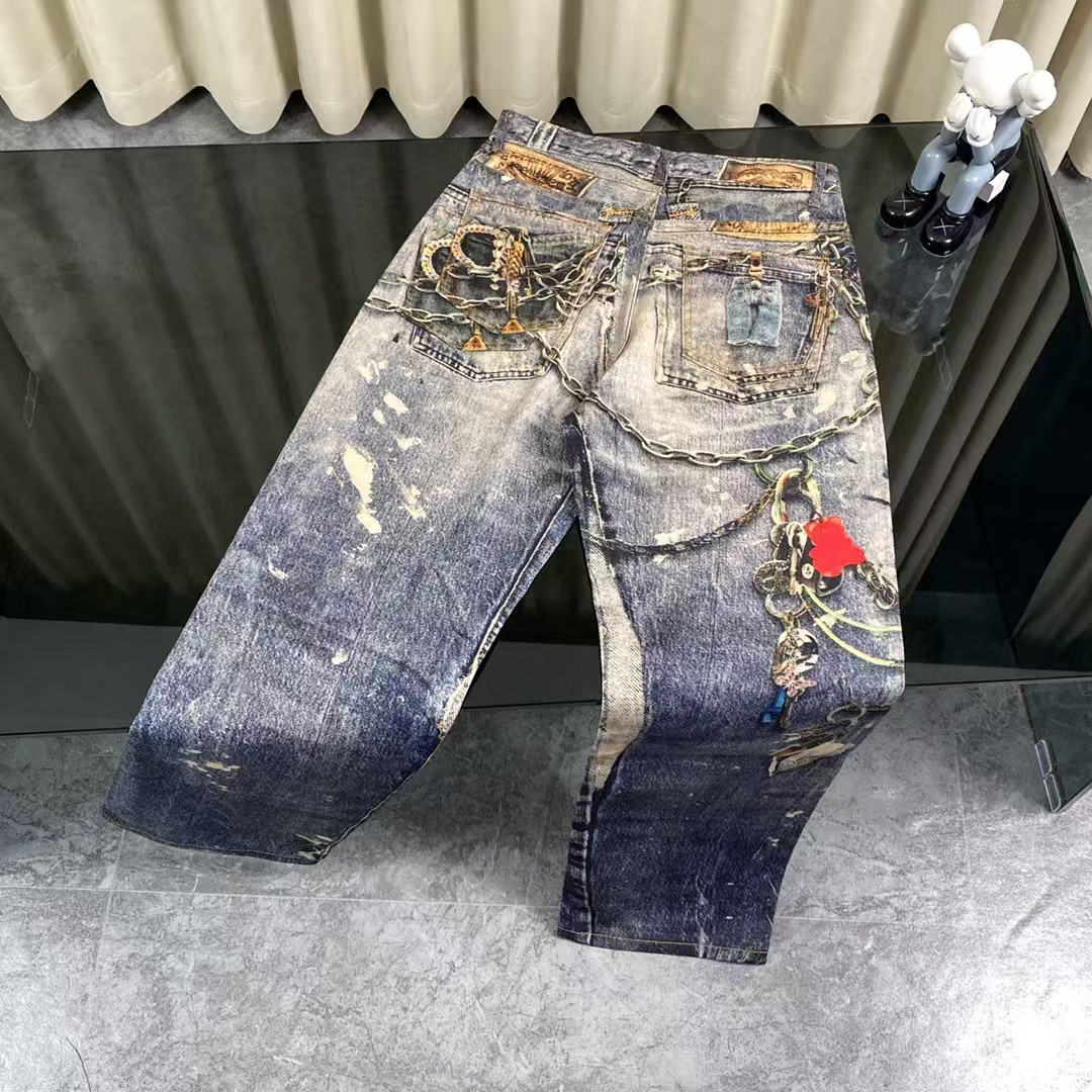 Acne Studios Baggy fit trousers - 1981M - Mid Blue (B00374-863）