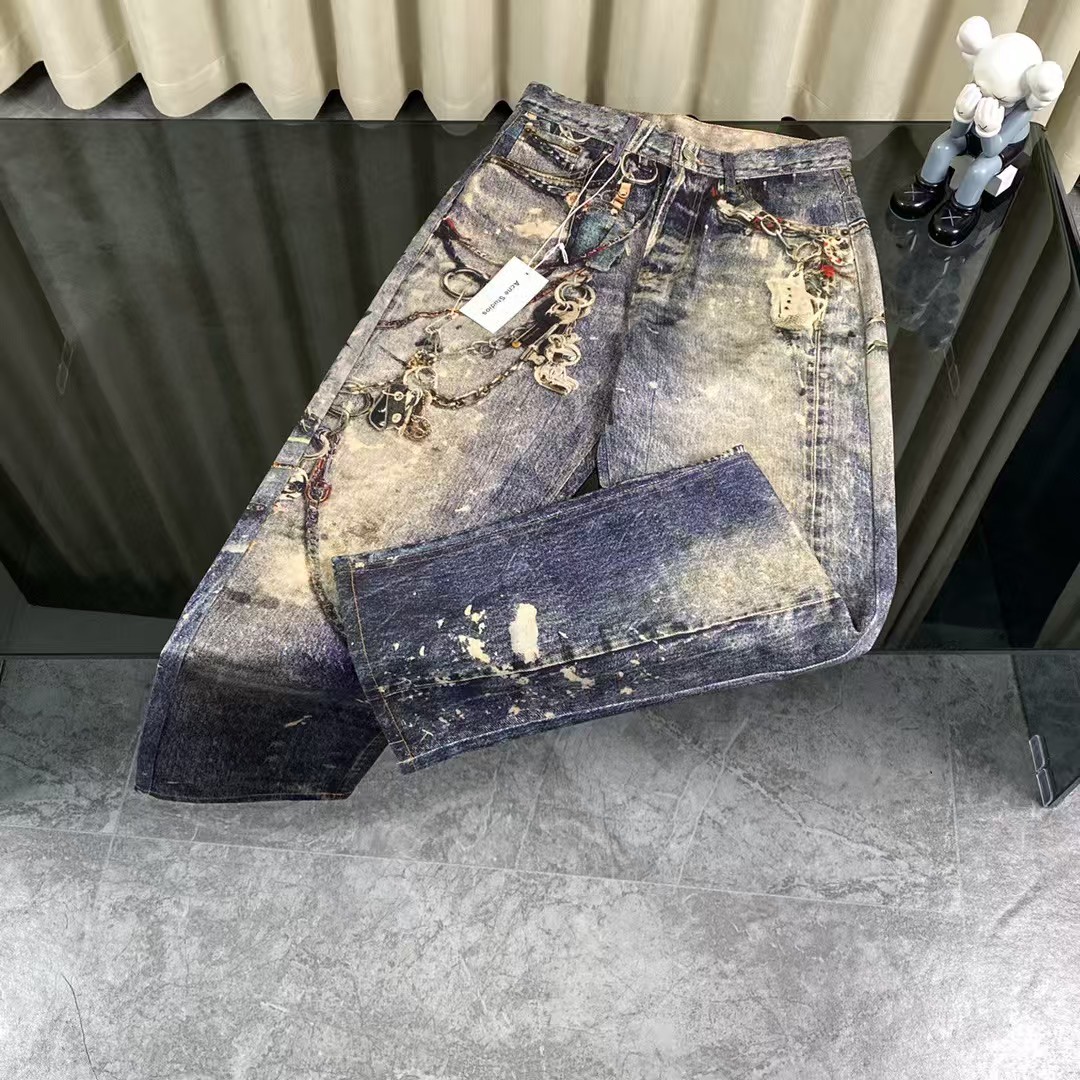 Acne Studios Baggy fit trousers - 1981M - Mid Blue (B00374-863）