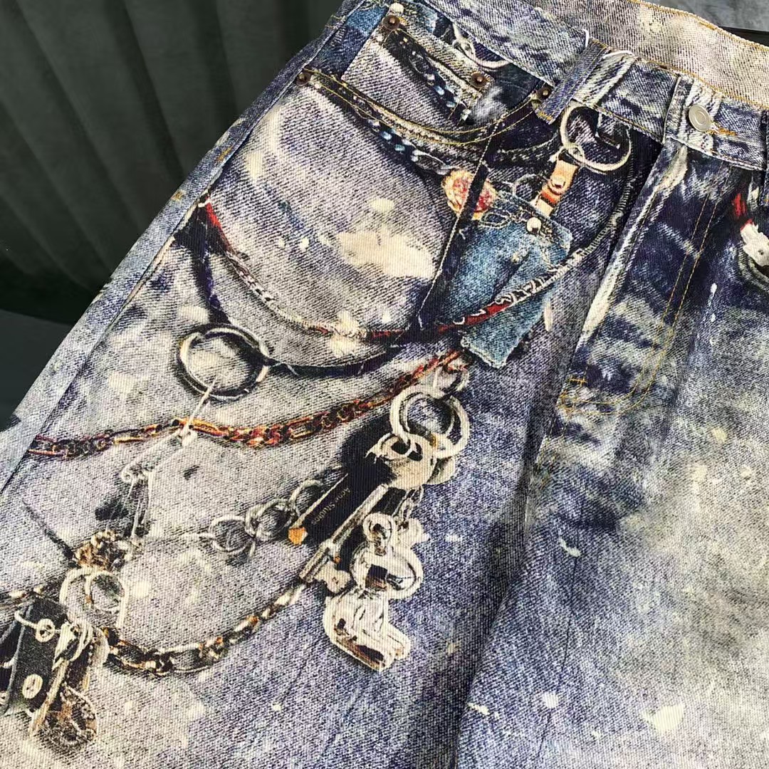 Acne Studios Baggy fit trousers - 1981M - Mid Blue (B00374-863）