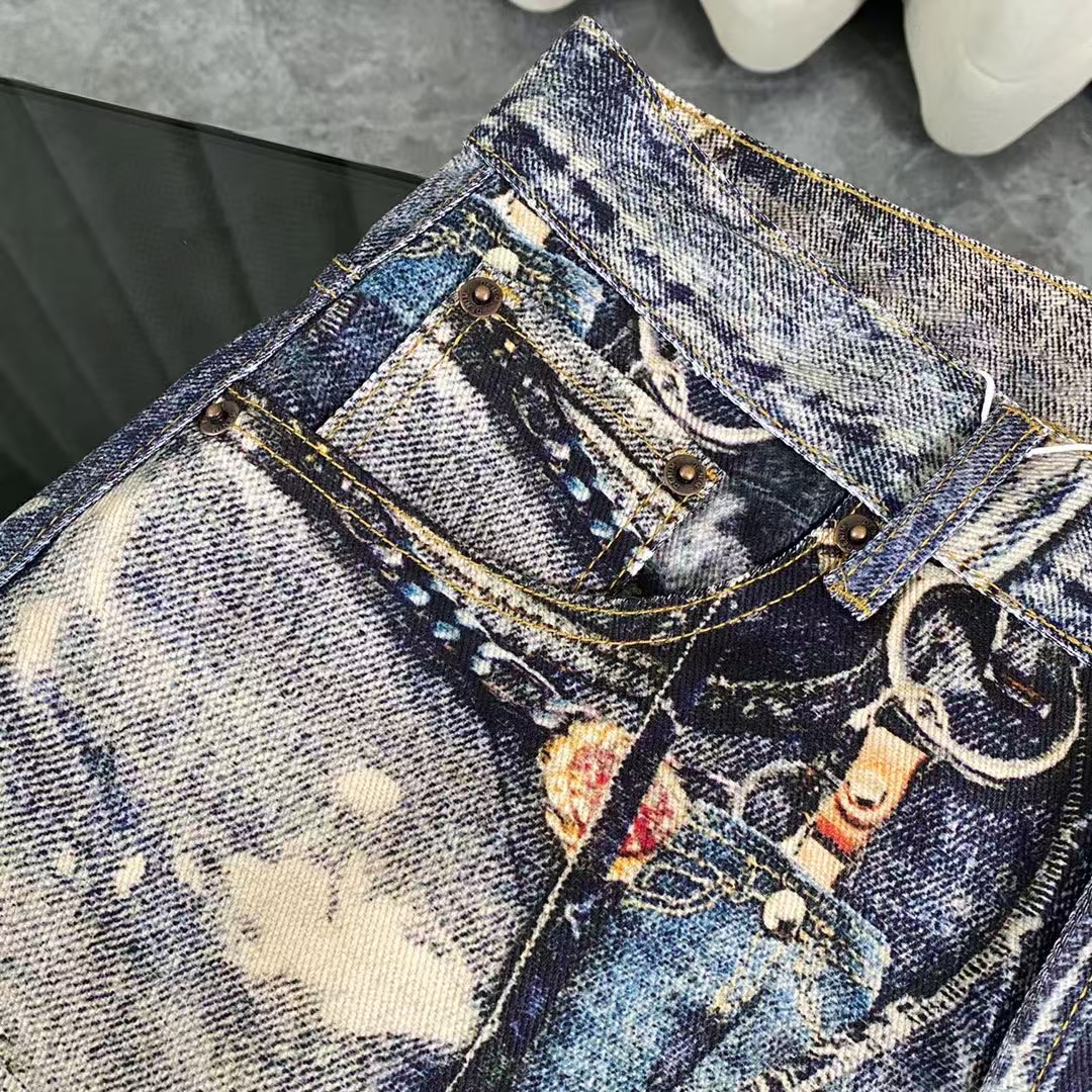 Acne Studios Baggy fit trousers - 1981M - Mid Blue (B00374-863）