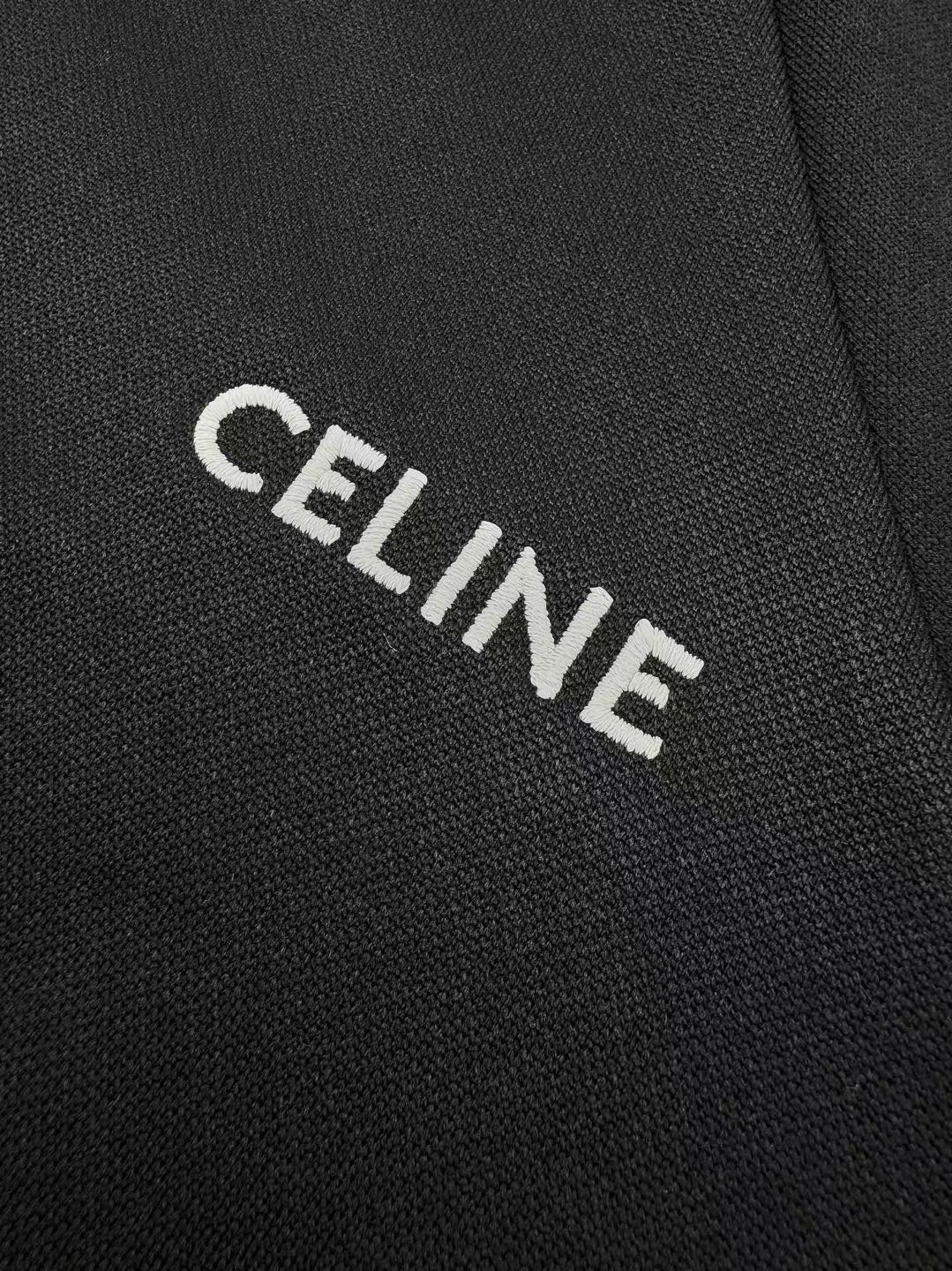 CELINE trucker sweatshirt in double face jersey (2Y90G121O-38AW）