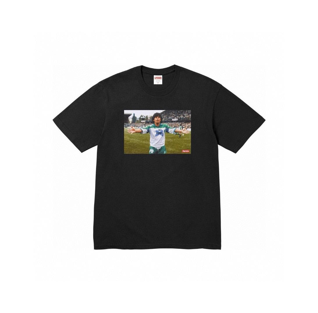 Supreme Maradona Tee "Black"（SUP-SS24-003）